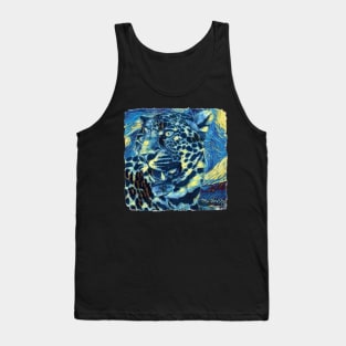 Leopard Van Gogh Style Tank Top